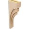 Ekena Millwork 5"W x 10"D x 30"H Thin Rockford Rough Cedar Woodgrain TimberThane Corbel, Primed Tan CORUR05X10X30ROCRCPR - alternate 2